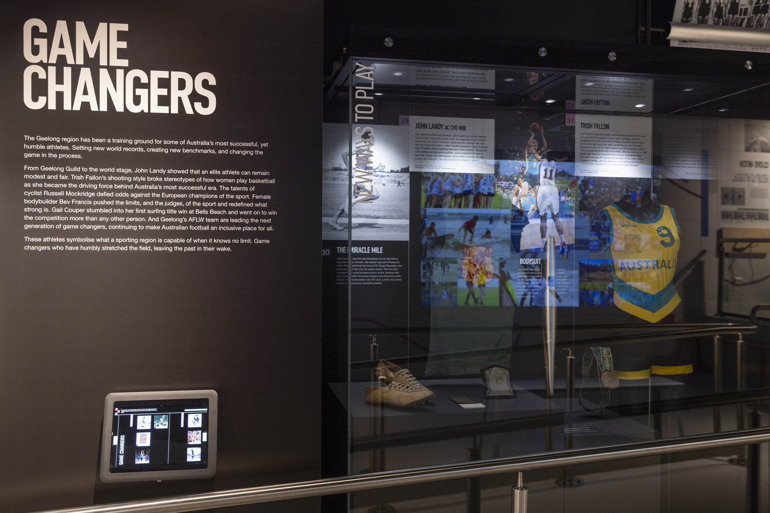 The main gallery’s permanent collection has three zones: Origins, Game Changers, and Community